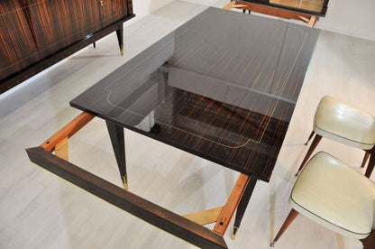 Art Deco Wohnzimmer aus einzigartigem Makassarholz