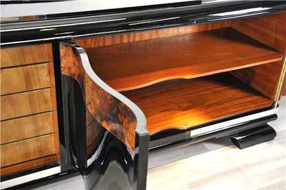 Großes Art-déco-Buffet mit Maserdetails