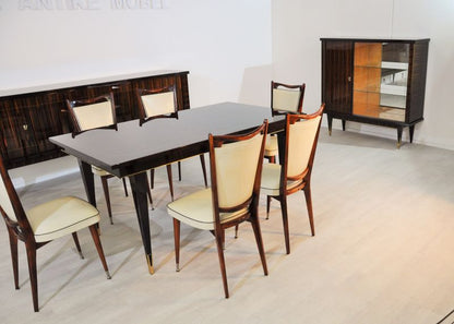 Art Deco Wohnzimmer aus einzigartigem Makassarholz