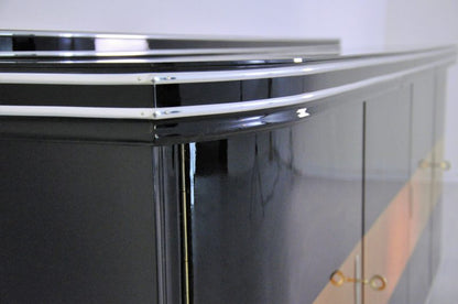 Art-Deco-Sideboard mit Ahorn-Applikationen