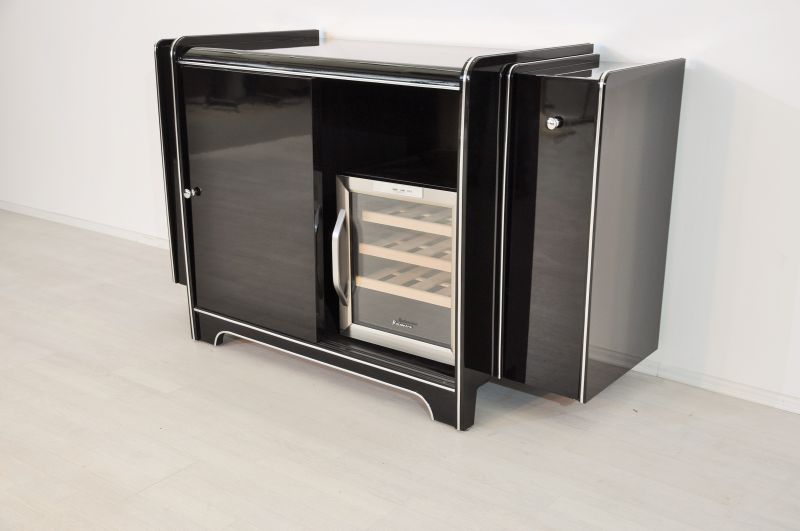 Vintage Art Deco Bar-Sideboard with a Wine Cooler