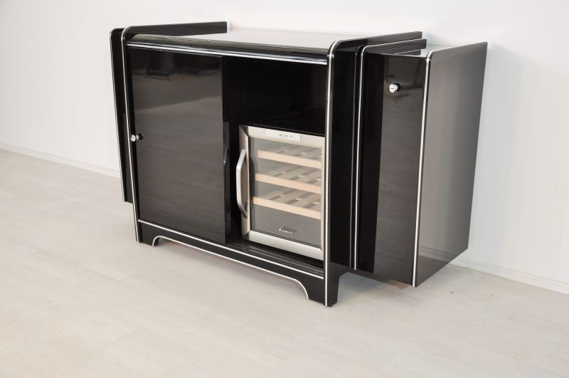 Art Deco Bar-Sideboard mit Weinkühlschrank
