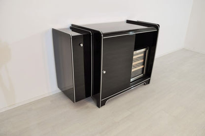 Vintage Art Deco Bar-Sideboard with a Wine Cooler