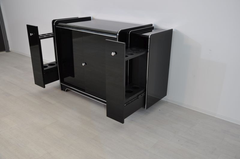 Vintage Art Deco Bar-Sideboard with a Wine Cooler