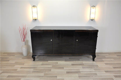 French Art Deco Sideboard with Walnut Details