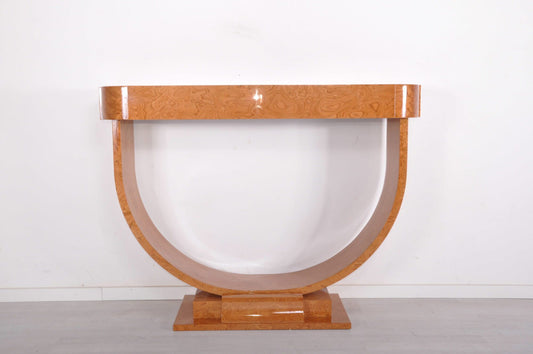 Art Deco Stil Amboina Holz Konsolentisch