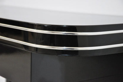 Schwarze Art Deco Schubladenkonsole