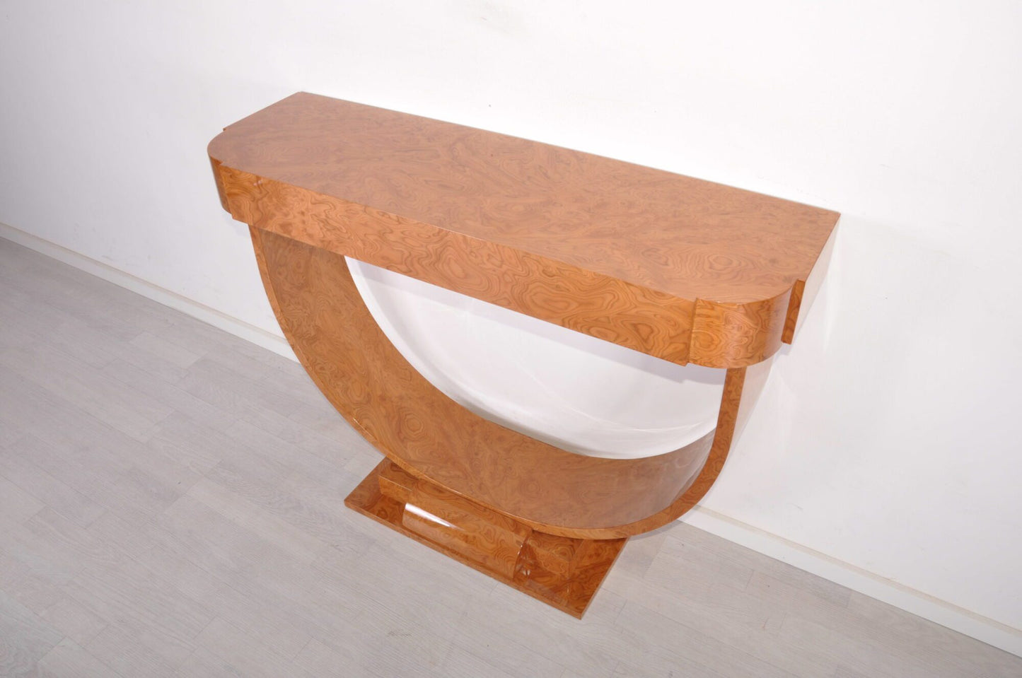 Art Deco Stil Amboina Holz Konsolentisch