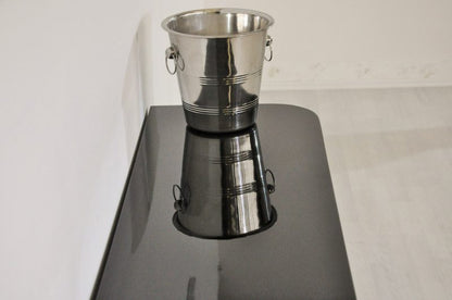 Schwarze Art Deco Schubladenkonsole