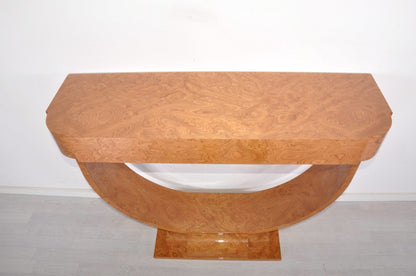 Art Deco Stil Amboina Holz Konsolentisch