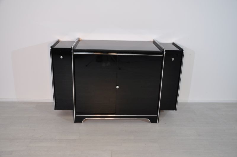 Art Deco Bar-Sideboard mit Weinkühlschrank