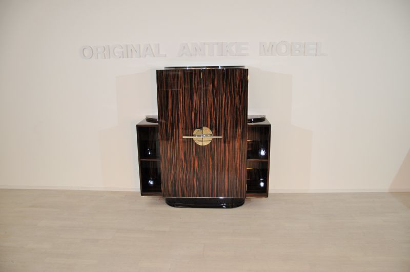 Art-Deco-Schlafzimmerschrank, Makassar-Furnier