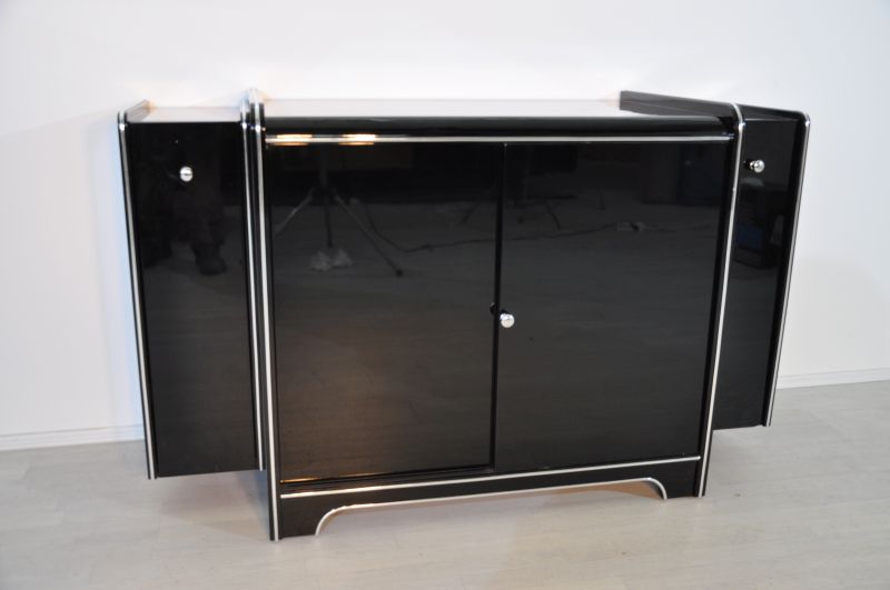 Art Deco Bar-Sideboard mit Weinkühlschrank