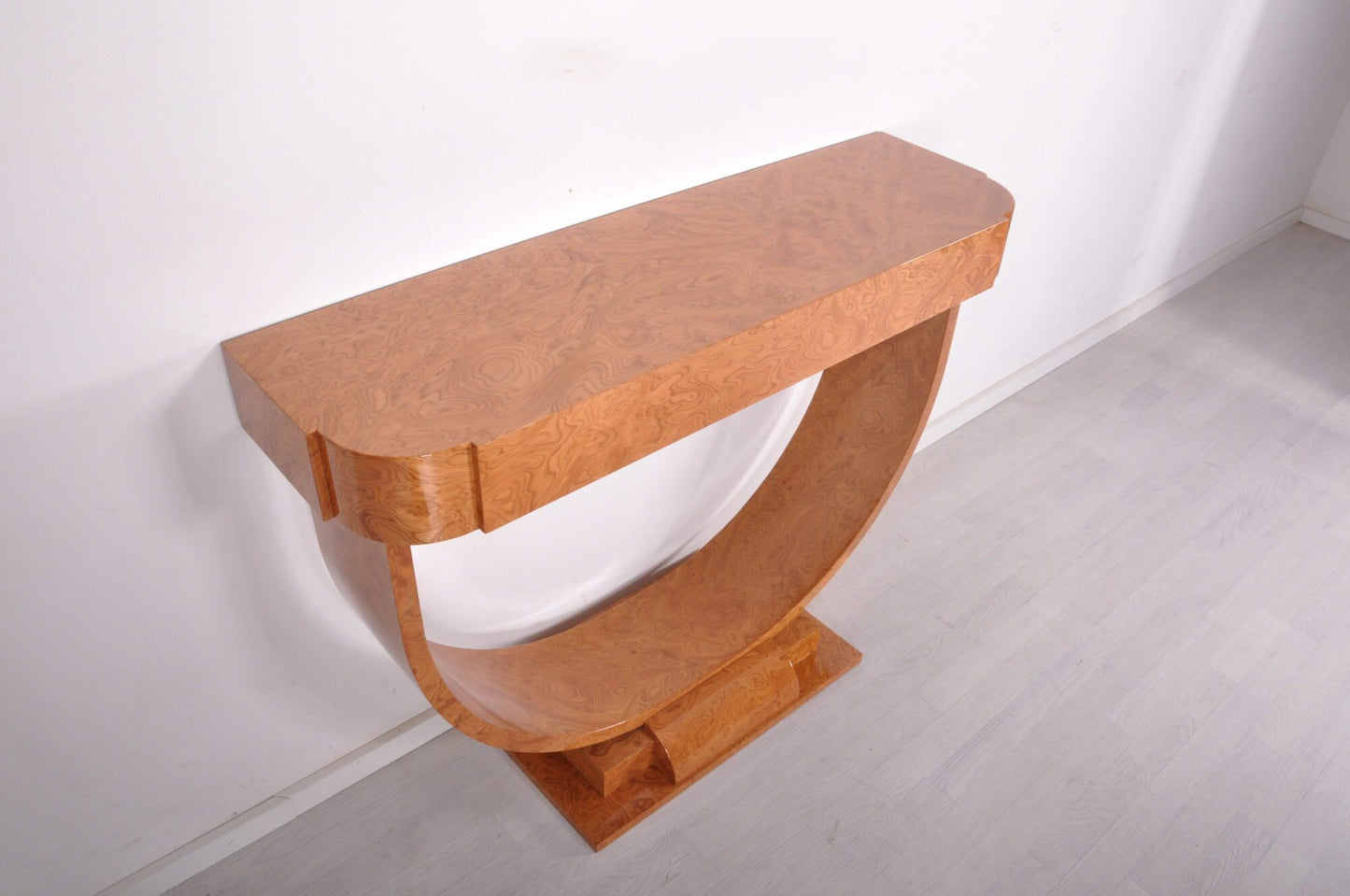 Art Deco Stil Amboina Holz Konsolentisch