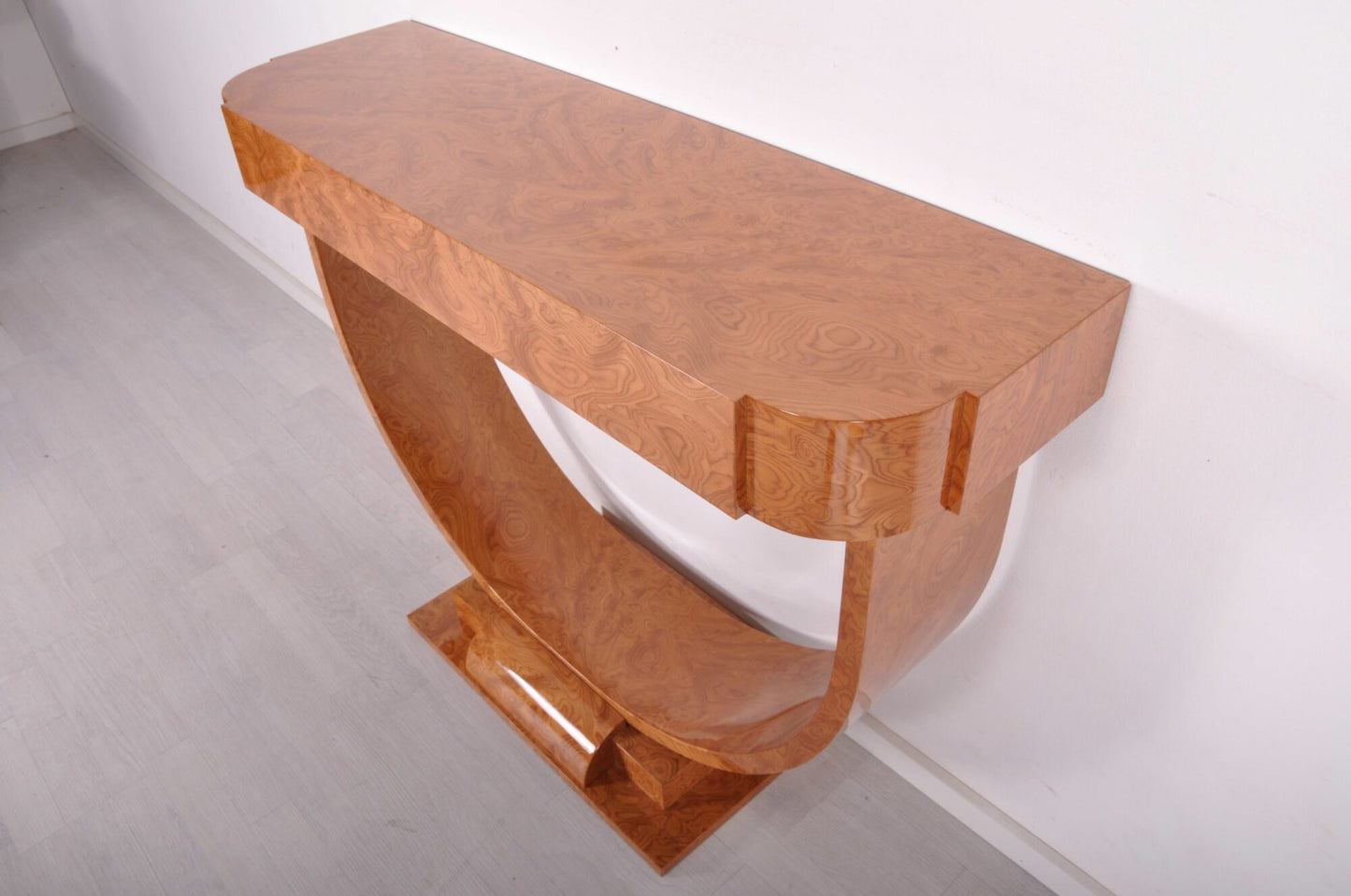Art Deco Stil Amboina Holz Konsolentisch
