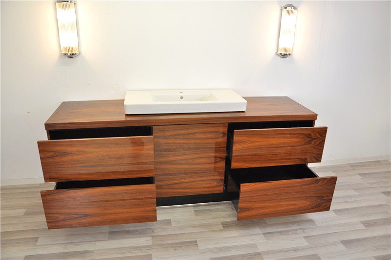 Extra große Badezimmermöbel im Art-déco-Stil aus Jacaranda-Holz