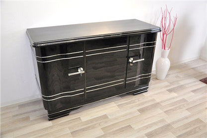 Art-Deco-Sideboard aus Chromeliner