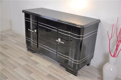 Art-Deco-Sideboard aus Chromeliner