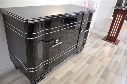 Art-Deco-Sideboard aus Chromeliner