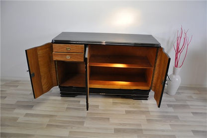 Art-Deco-Sideboard aus Chromeliner