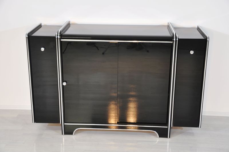 Art-Deco-Sideboard mit Barerweiterungen