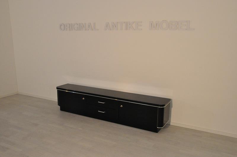 Schwarzes Art Deco Lowboard
