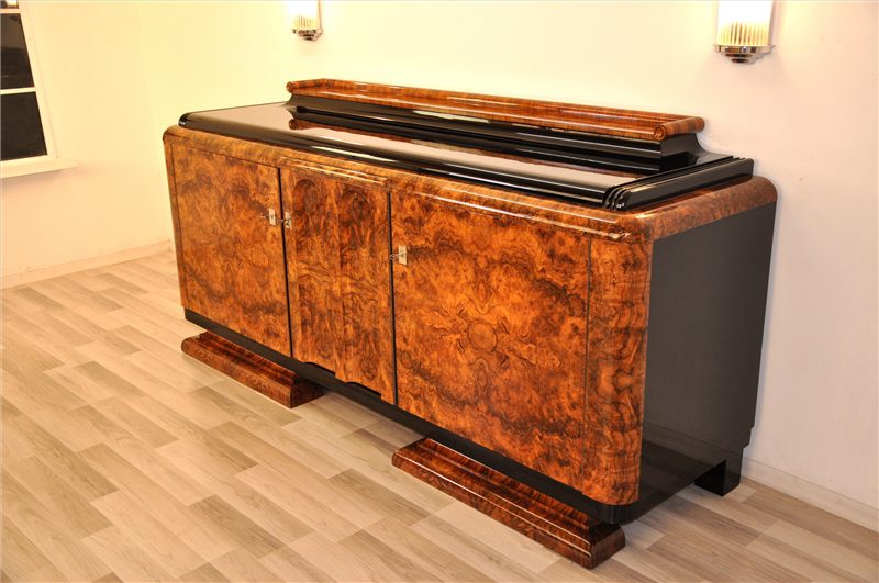 Burl Sideboard from the Art Deco Era
