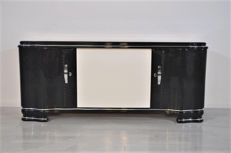 Art Deco Lowboard with Wonderful Ornamentation