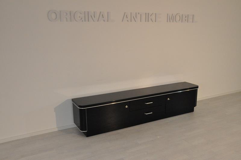 Schwarzes Art Deco Lowboard