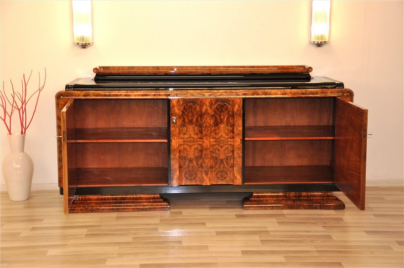 Burl Sideboard from the Art Deco Era