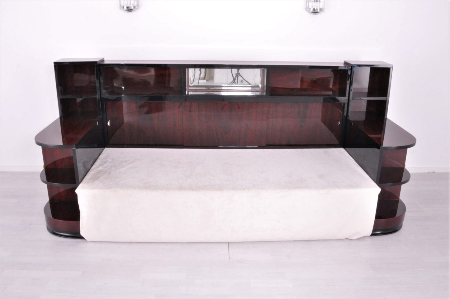 Französisches Art Deco Daybed Sofa aus Palisanderholz