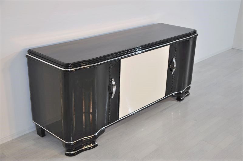Art Deco Lowboard with Wonderful Ornamentation