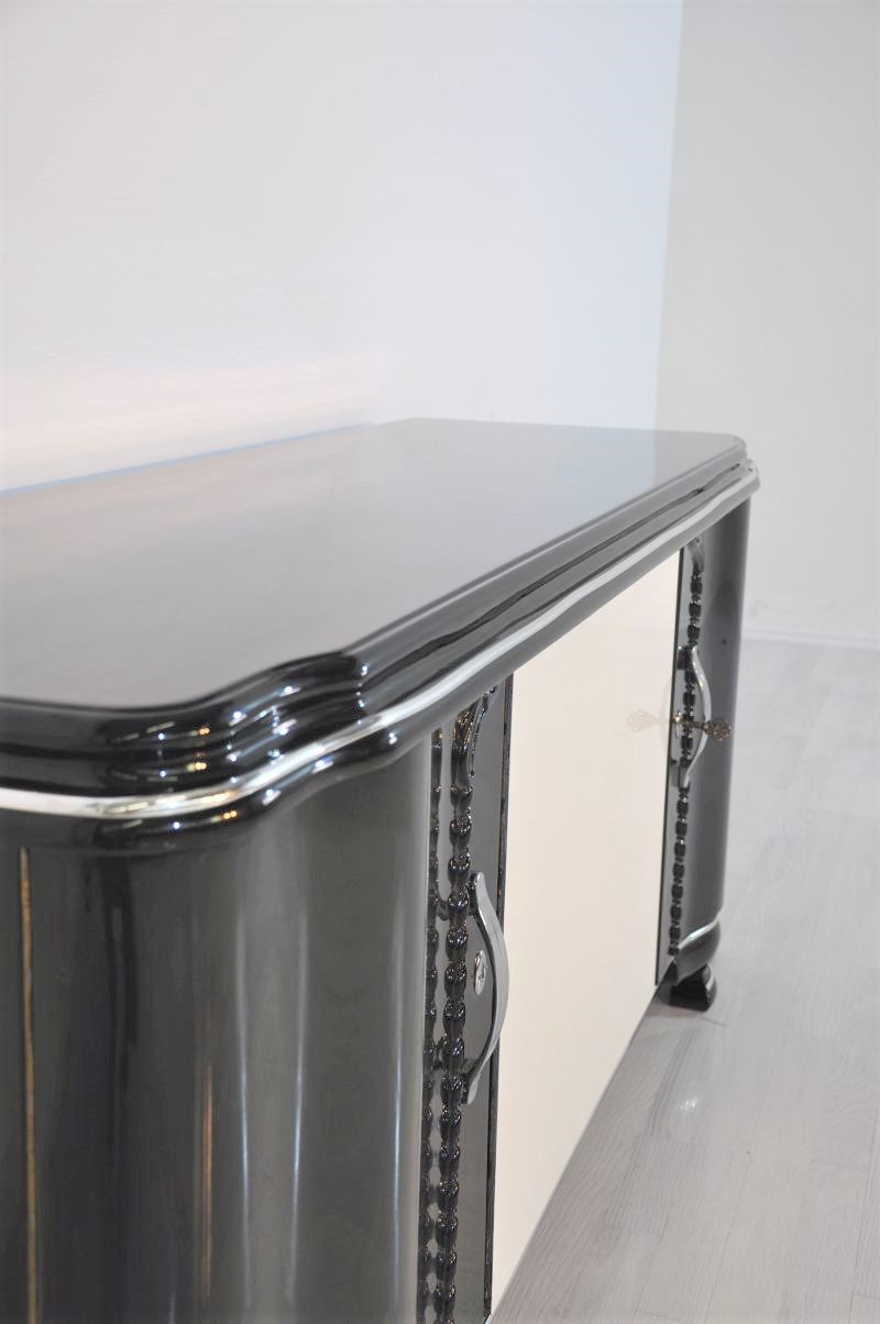 Art Deco Lowboard with Wonderful Ornamentation