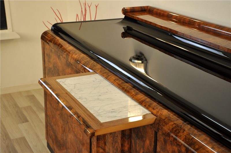 Burl Sideboard from the Art Deco Era