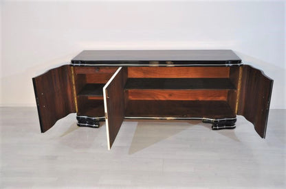 Art Deco Lowboard with Wonderful Ornamentation