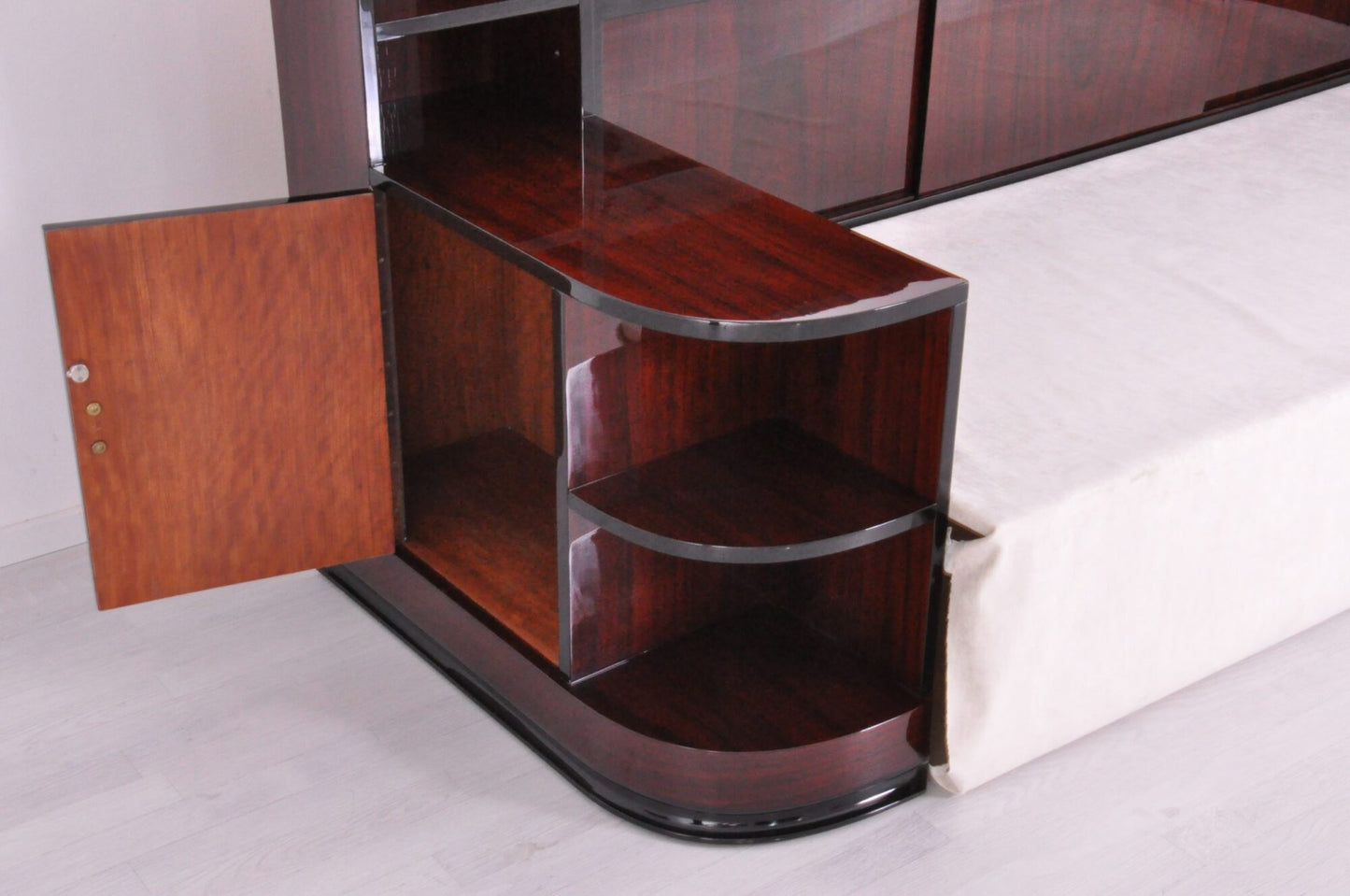 Französisches Art Deco Daybed Sofa aus Palisanderholz