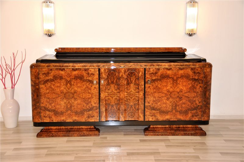 Burl Sideboard from the Art Deco Era