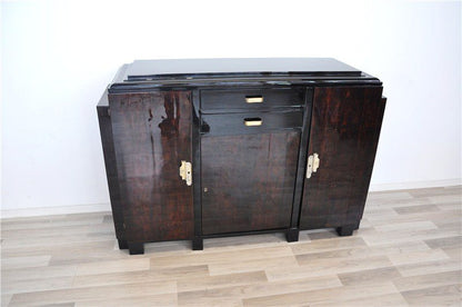 Kleines Art-Deco-Buffet mit Mahagonifurnier