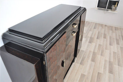 Kleines Art-Deco-Buffet mit Mahagonifurnier