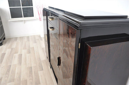 Kleines Art-Deco-Buffet mit Mahagonifurnier