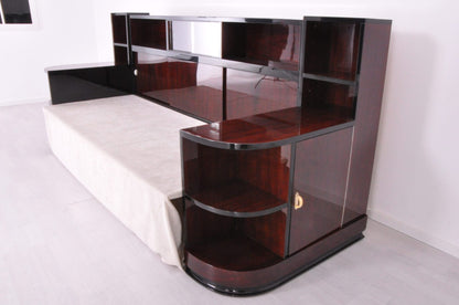 Französisches Art Deco Daybed Sofa aus Palisanderholz