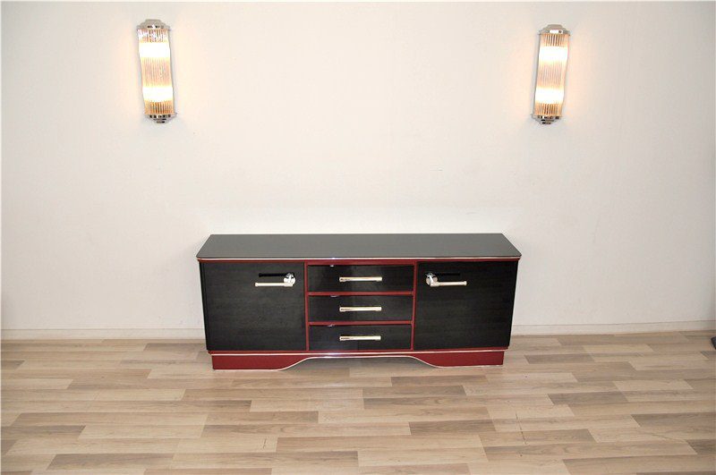 Zweifarbige Art Deco Kommode