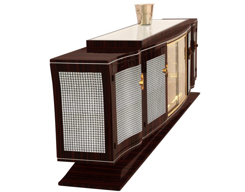 Annjoules XXL Art-Deco-Sideboard aus Makassar