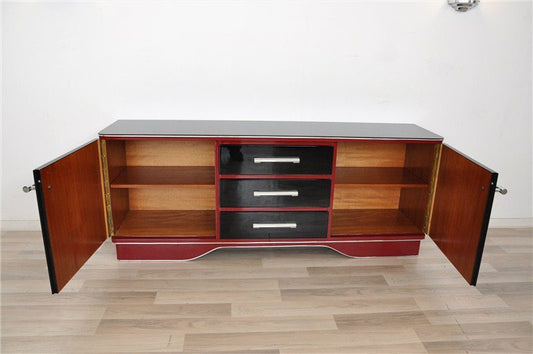 Zweifarbige Art Deco Kommode