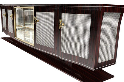 Annjoules XXL Art Deco Sideboard aus Makassarholz