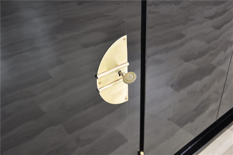 Art Deco Design Highboard with Brass Fittings