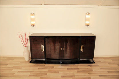 Großes Palisander-Sideboard aus der Art-Deco-Ära