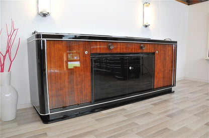 Buffet im Art-Deco-Stil der 1930er Jahre mit Palisanderfurnier