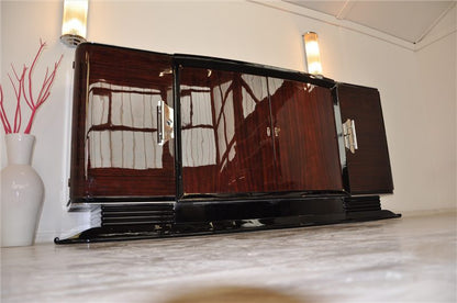 Großes Palisander Sideboard aus der Art Deco Ära