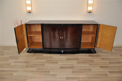 Großes Palisander Sideboard aus der Art Deco Ära